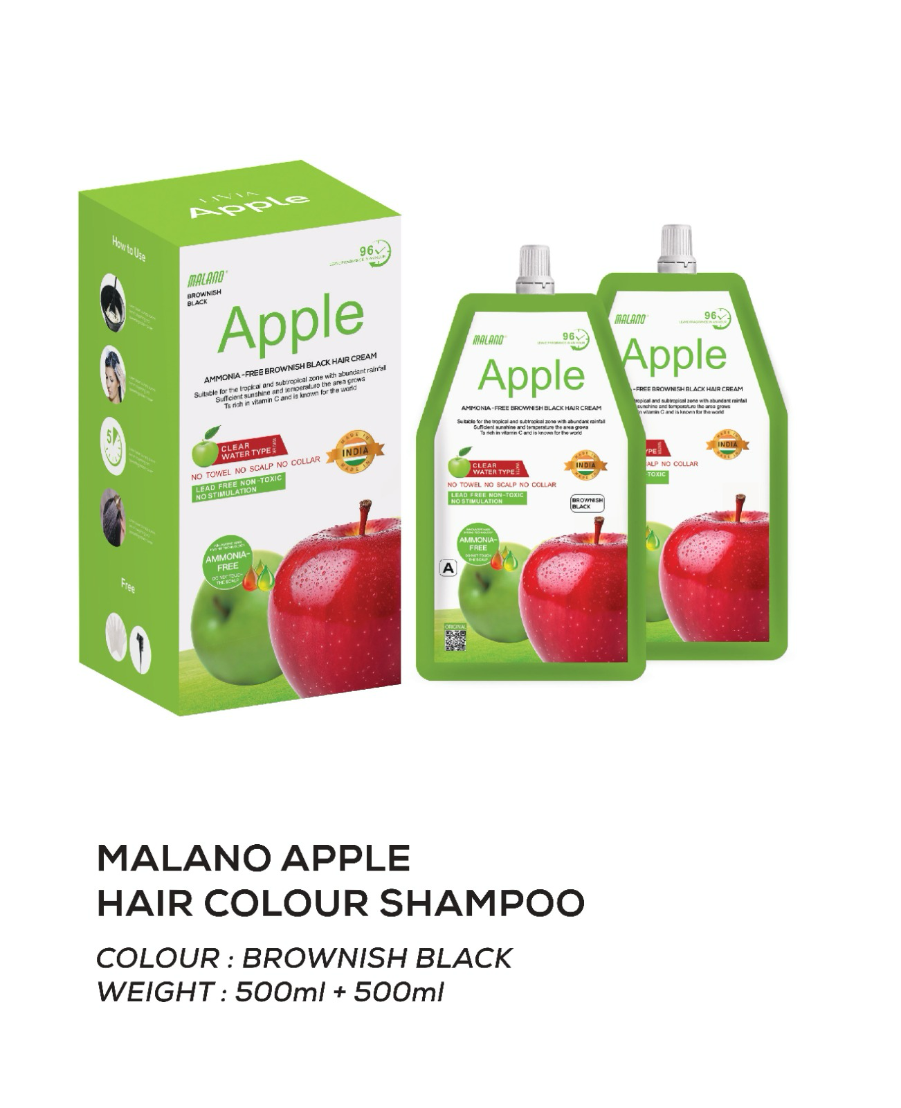 Malano Apple Hair Color Shampoo view 4