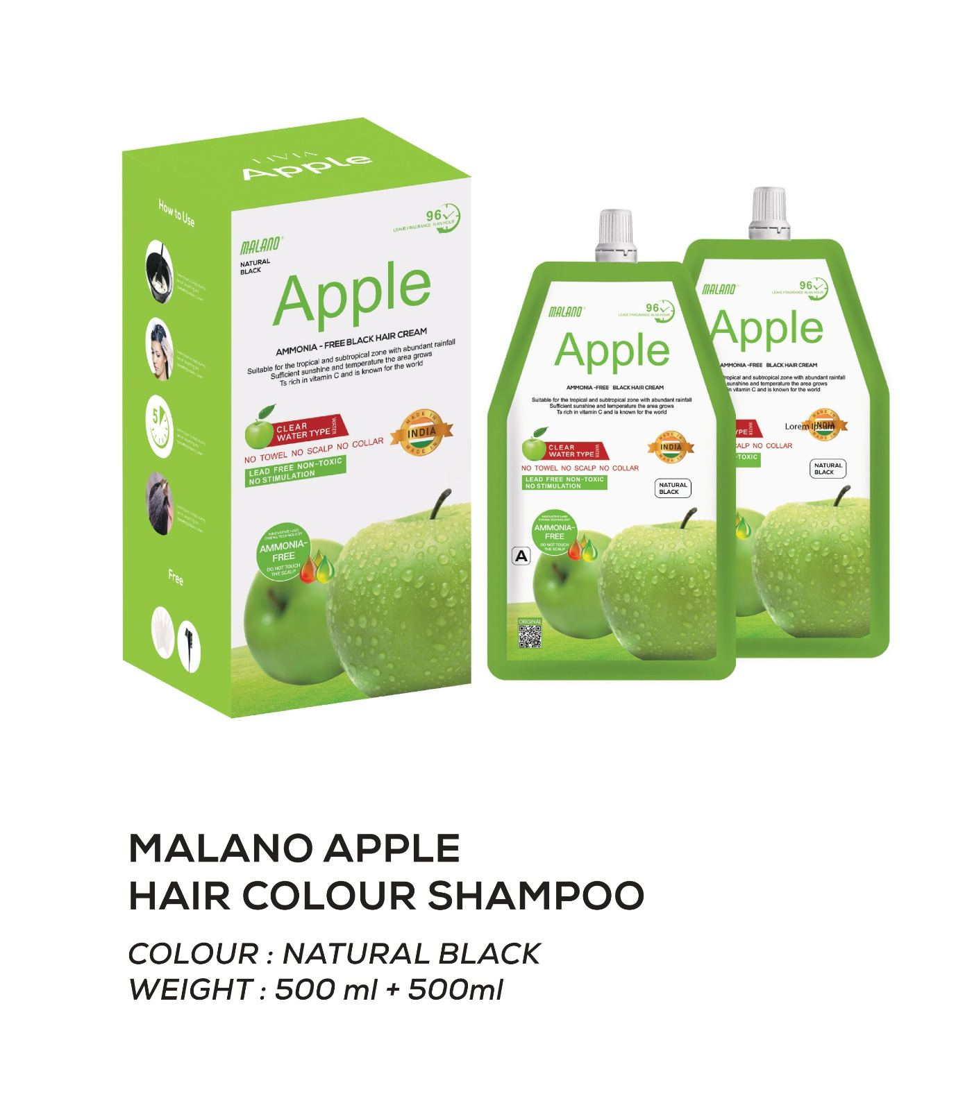 Malano Apple Hair Color Shampoo view 2