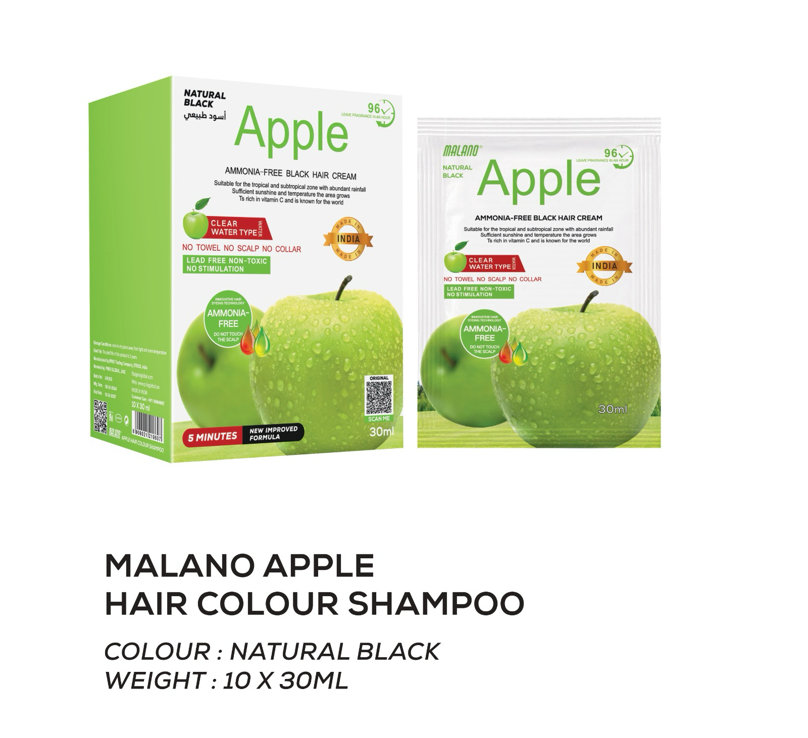 Malano Apple Hair Color Shampoo view 3